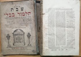 Židovský Talmud kniha v Hebrejštině 1831 - 4