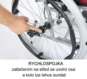 Invalidní vozík Timago Classic 48 cm / nosnost 115 kg
- 4