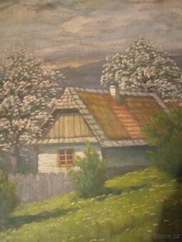 Obraz J. Šídlovský - chalupy - 4