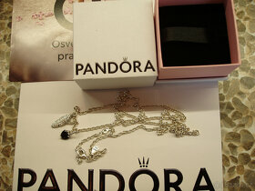 PANDORA - luxusní set řetízku a přívěsku pírko - nové - 4