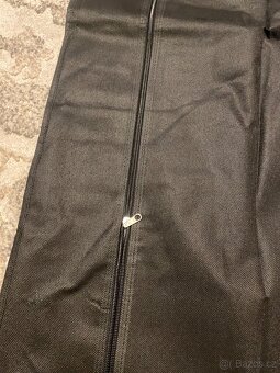 Šatní skříň s přihrádkami a tyčemi černá 103-45-160 cm - 4