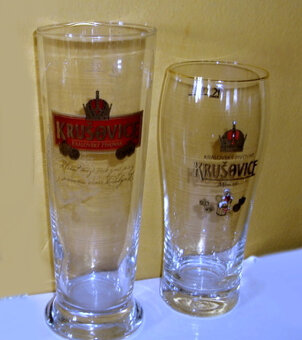 SKLENĚNÉ pivní půllitry, třetinky... - 4