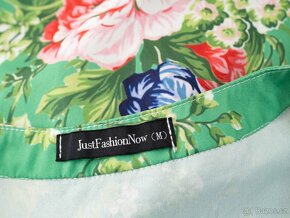 M JustFashionNow barevné maxi šaty na knoflíky - 4