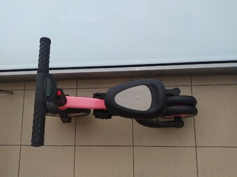 EcoToys Tříkolka 4v1 RŮŽOVÁ - 4