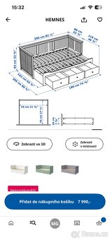 IKEA HEMNES včetně 2x matrace - 4