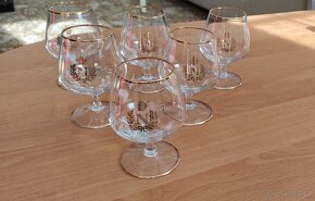 Zdobené skleničky, 6ks - Napoleonky - 4