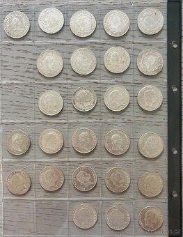 Sbírka stříbrných mincí 20 KREJCARŮ 56 mincí TOP STAV - 4