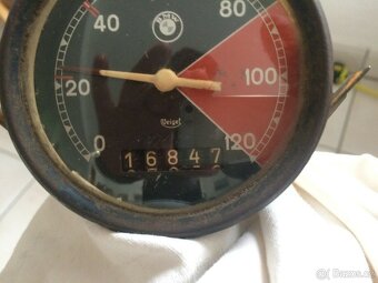 Originální tachometr BMW R12 pro vozidlo Wehrmachtu WH Krad - 4