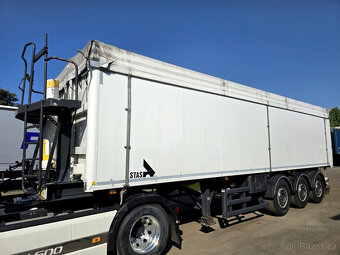 Sklápěcí návěs STAS, 50m3, osa SAF, TOP stav - 4