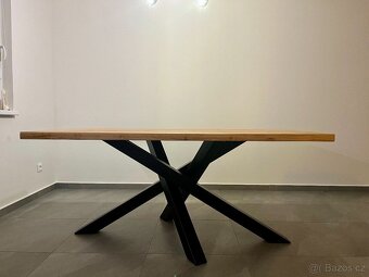 Jídelní stůl z masivu - jasan - 4