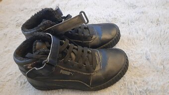 Zateplené kotníkové tenisky boty Puma vel. 37,5 - 4
