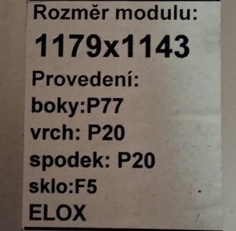 Fixní hliníkové okno 1179x1143mm - 4
