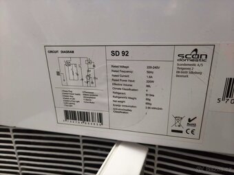 Prosklená mraznička SD 92 Scandomestic - 4