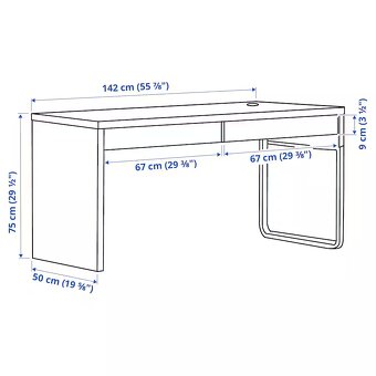 Bílý stůl ikea - 4