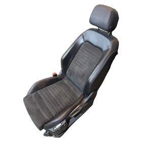 Sedačky hněda kůže alcantara VW Passat B8 r.v. 2016 - 4