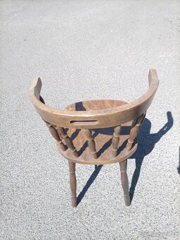 Starožitná rustikální židle - 4