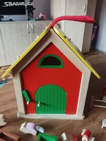 Přenosný dřevěný domeček pro děti - Farma - 4