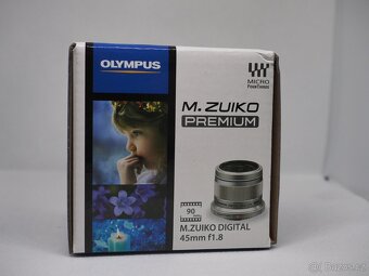 Objektiv Olympus M.Zuiko Digital 45mm f1,8 jako nový - 4