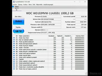 Externí HDD WD Elements 1 TB, zapnutý jen 154 krát - 4