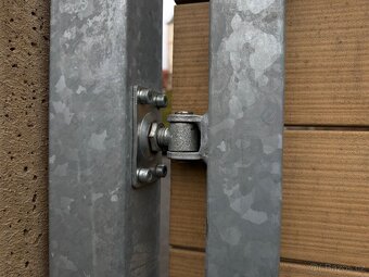 Nesená brána dvoukřídlá, pozink, 3 x 2 metry - 4