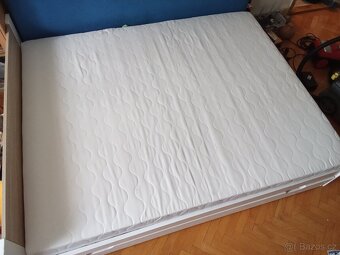 Postel IKAROS 160 x 200 cm, bílá/dub sonoma - 4