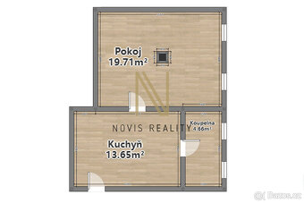 Pronájem, byt 1+1, 33,5 m², Denisovo nábřeží - 4