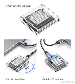 Externí SSD nvme 256gb 10Gbps Win,Mac,Linux - 4