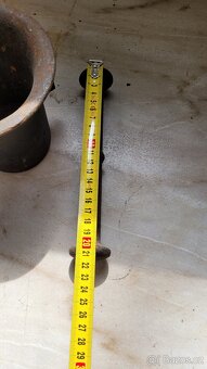 Starý masivní hmoždíř – sběratelský kousek nebo dekorace - 4
