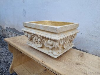 KRÁSNÝ FRANCOUZSKÝ KVĚTINÁČ - PÍSKOVEC - 4