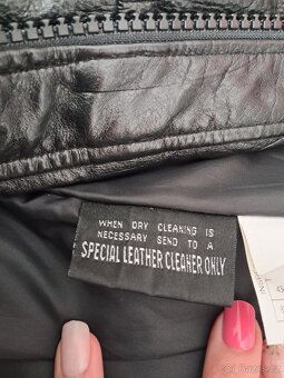 Motorkářská kožená bunda - 4