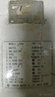 Yamaha RD80 nádrž - 4