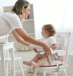 Přenosná dětská jídelní židle - 4