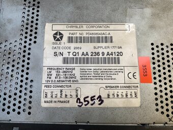 Autorádio na Chrysler, Jeep, Dodge - 4