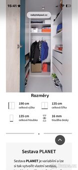 Šatní rohová skříň - 4