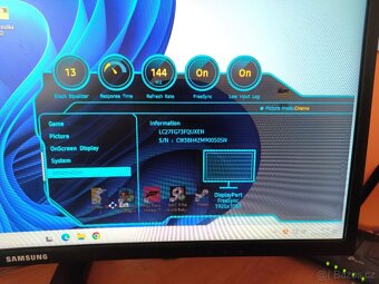 Prodám zakřivený herní monitor Samsung - 4