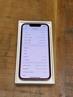 iPhone 13 mini 128gb - červený - 4