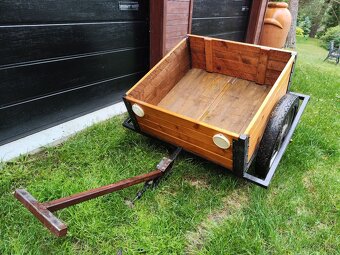 Vozík dvoukolák za motorku, čtyřkolku - kola Jawa - 4