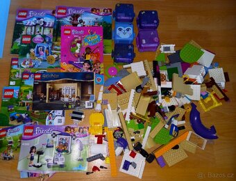 Lego mix přes 1kg různých kostiček a návody - 4