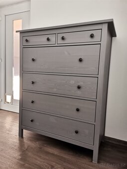 Komoda HEMNES - Šedá, Skvělý stav - 4