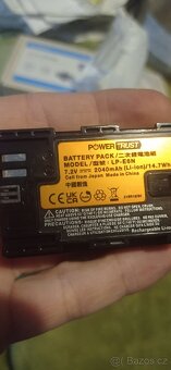 Akumulátor Canon Lp-e6 japan -
Nový
Pro - 4