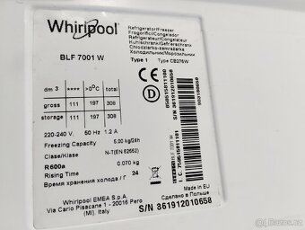 Lednice Whirlpool, 174 cm, A+ - 4