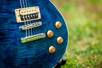 Elektrická kytara les paul modra - 4