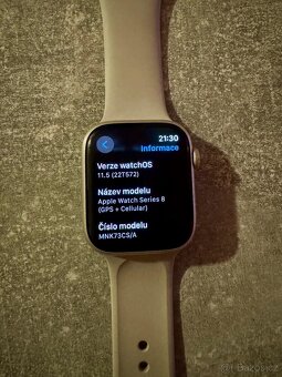 Prodám Apple Watch Series 8(GPS+Cellular - 4