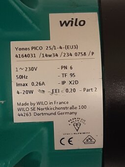 Oběhové čerpadlo WILO YONOS PICO - 4