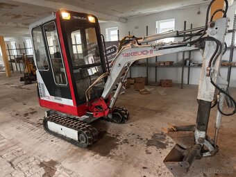 Minibagr Takeuchi TB015 2001 2x lzice Teleskop - 4