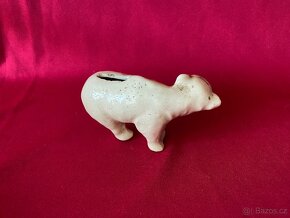 kasička pokladnička stará pokladnička lední medvěd RARITA - 4