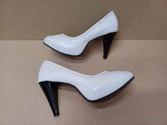 Bílé lodičky se skrytou platformou vel.36 - 4