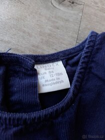 Manšestrové šaty Lindex, vel. 86 - 4