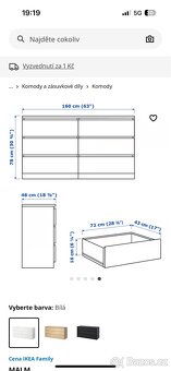 Komoda Ikea Malm 6 zásuvek - 4