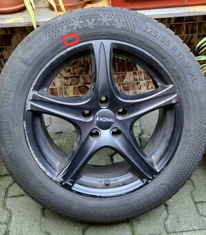 ALU kola Ronal + zimní pneu Continental - 4
